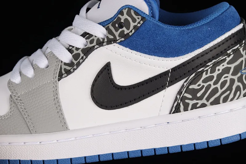All categories Air Jordan Jordan series basketball shoes Air Jordan 1 Low Z version Air Jordan 1 Low "True Blue" AJ1 Joe 1 burst white and blue color low-top basketball shoes DM1199-140